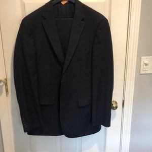 Pronto Uomo navy Men’s 2 piece suit size 42L pants 34W34L excellent shape